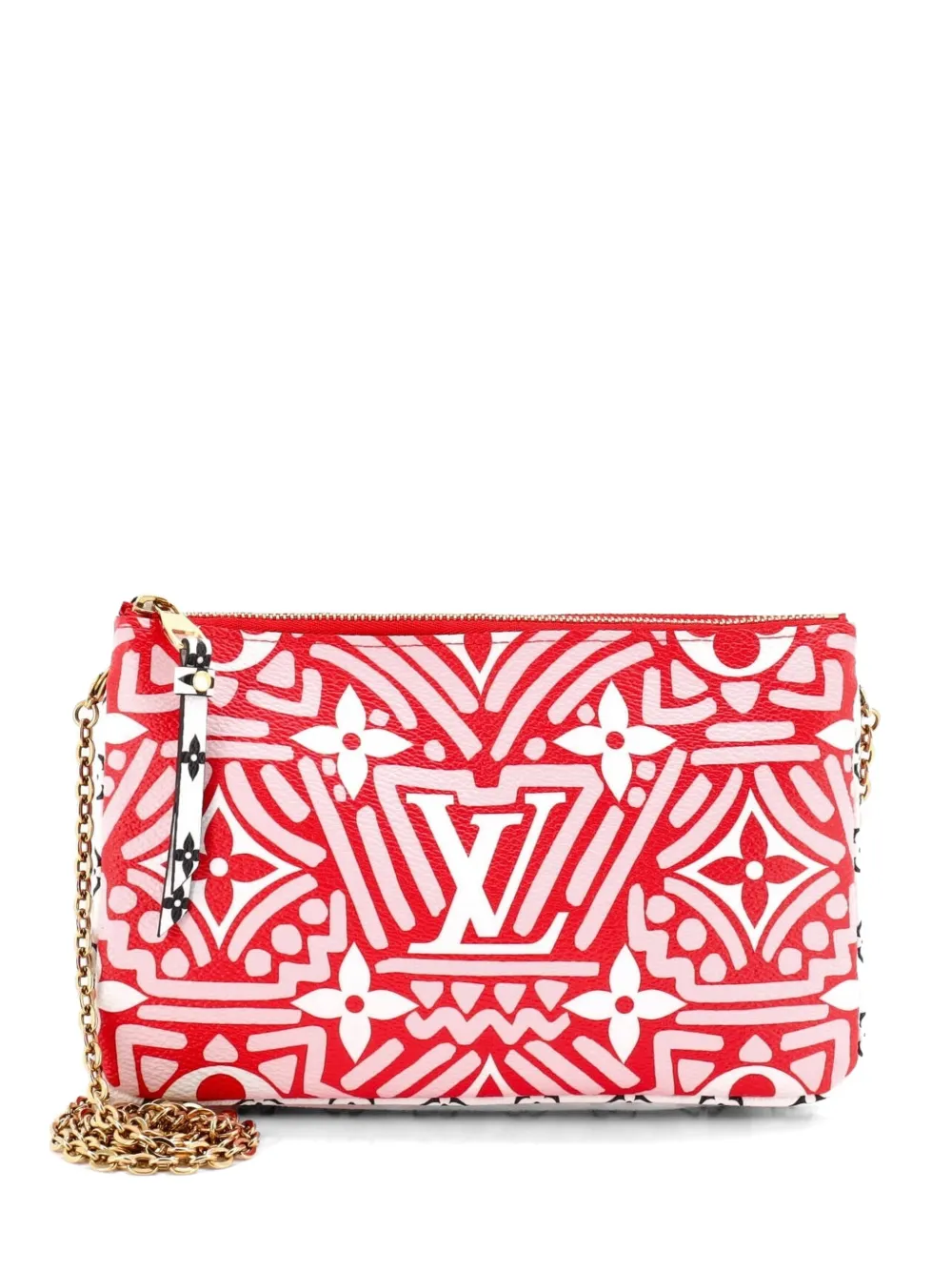 Louis Vuitton Pre-Owned Double Zip Pochette Limited Edition Crafty Monogram Giant clutch bag - Multicolore