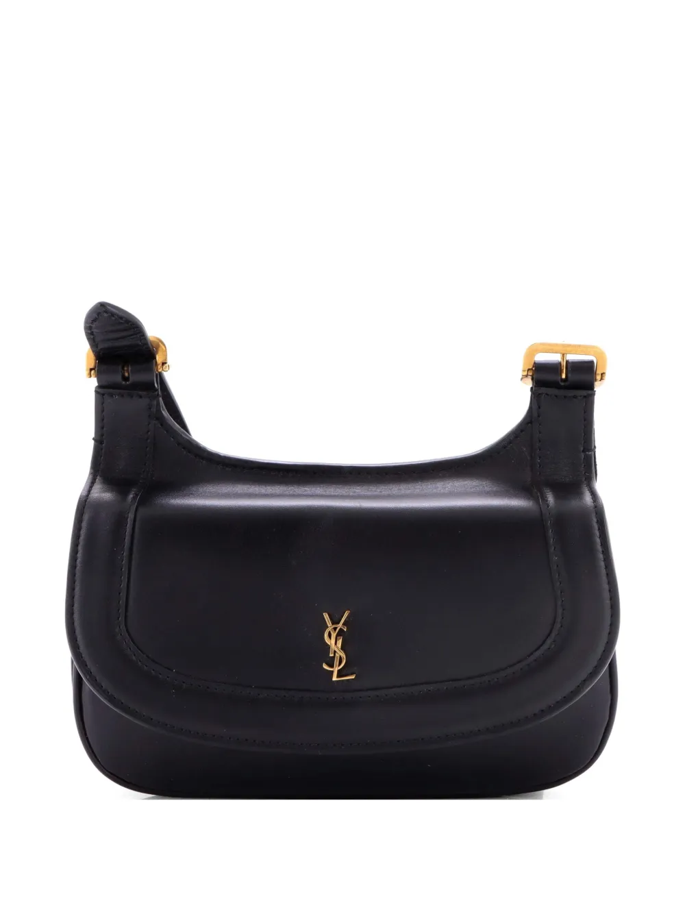 Saint Laurent Pre-Owned Charlie Leather Small shoulder bag - Schwarz