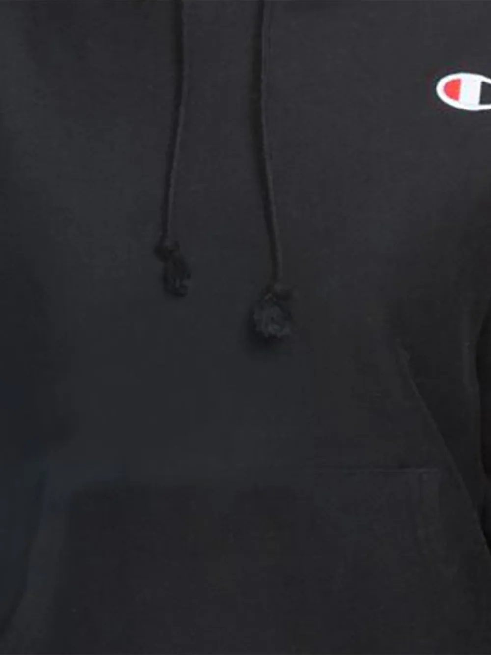 Champion Hoodie met geborduurd logo Zwart