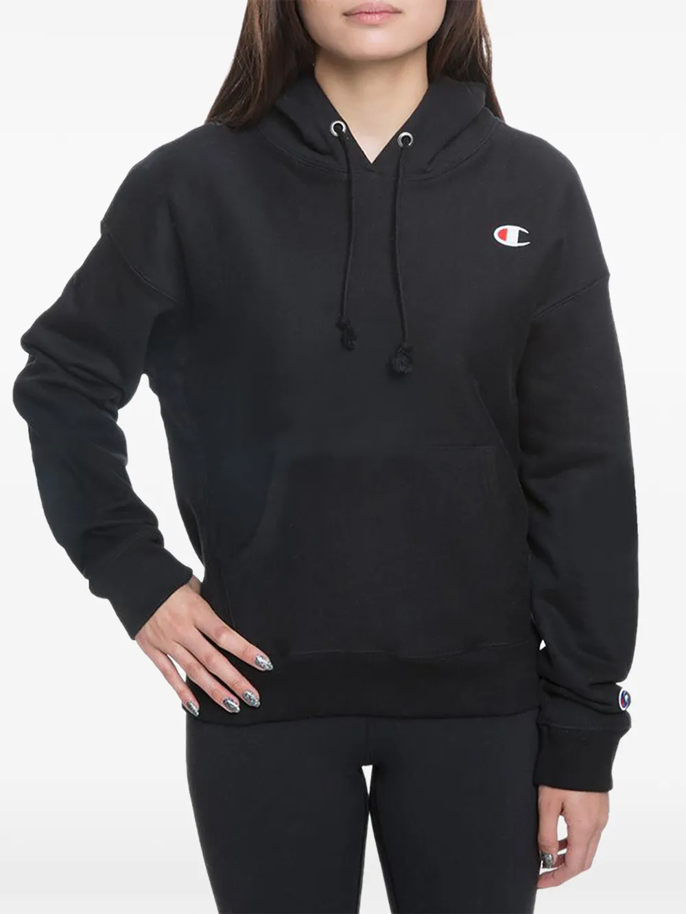 Champion embroidered-logo hoodie - Nero