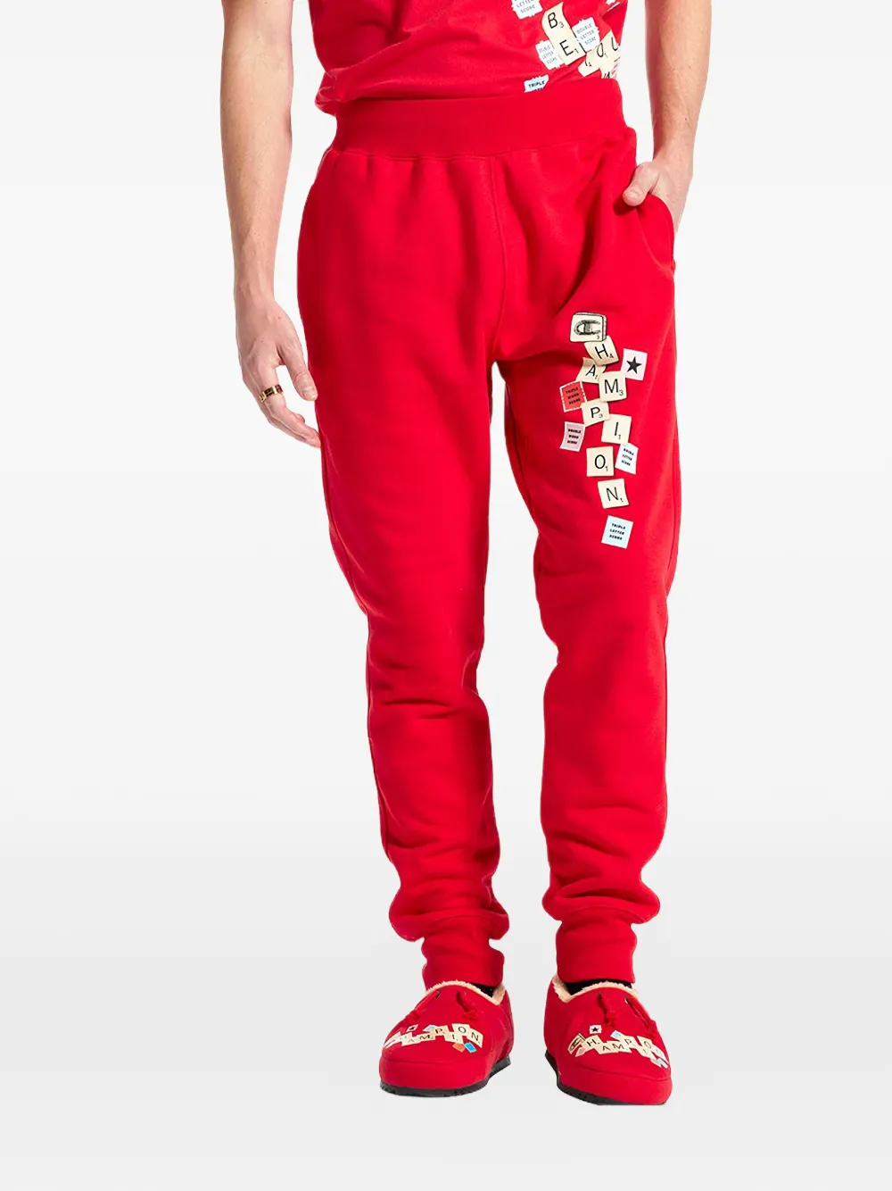 Champion scrabble jogger pants - Rosso