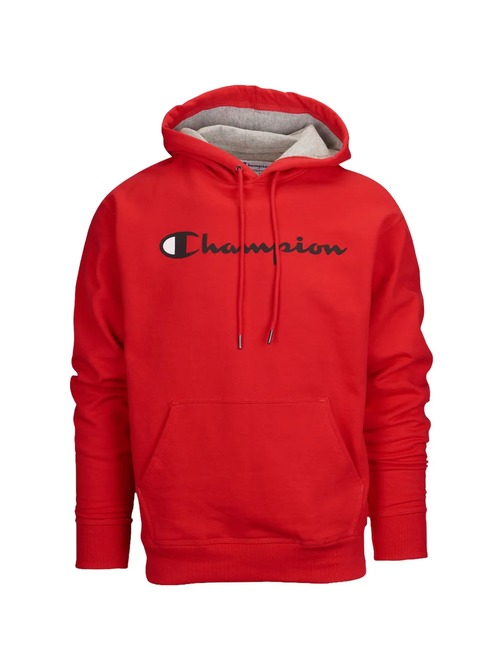 Champion logo-print hoodie - Rosso