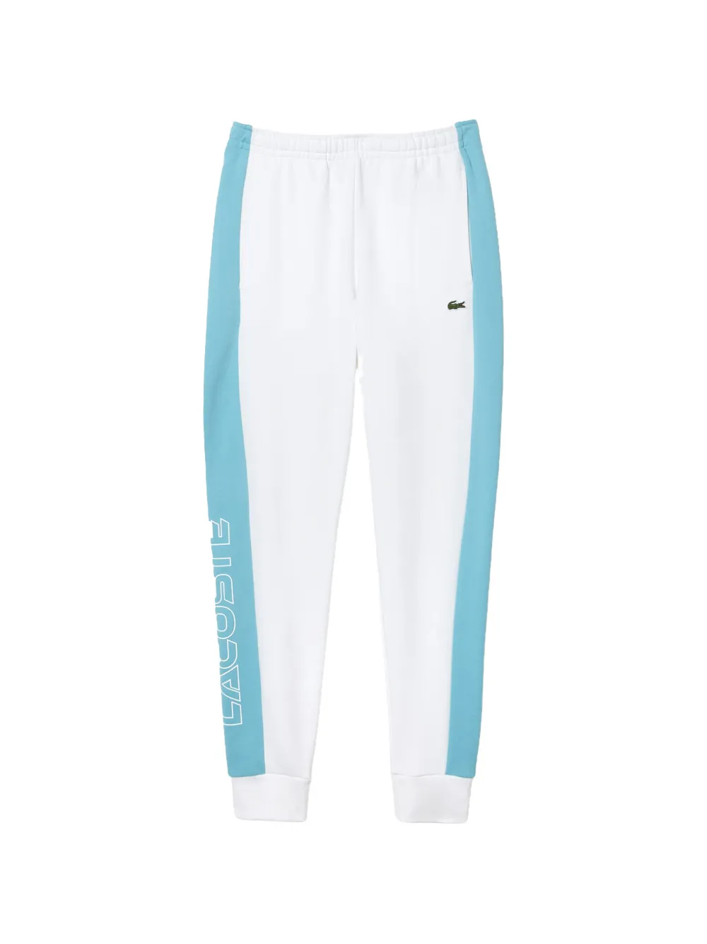 Lacoste logo-embroidered colourblock track pants - Bianco