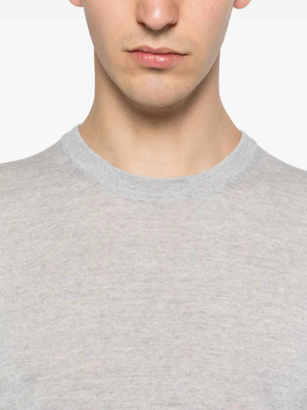 Tagliatore Trui met ronde hals Grijs