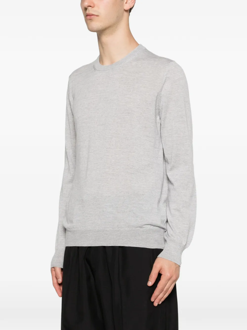 Tagliatore Trui met ronde hals Grijs