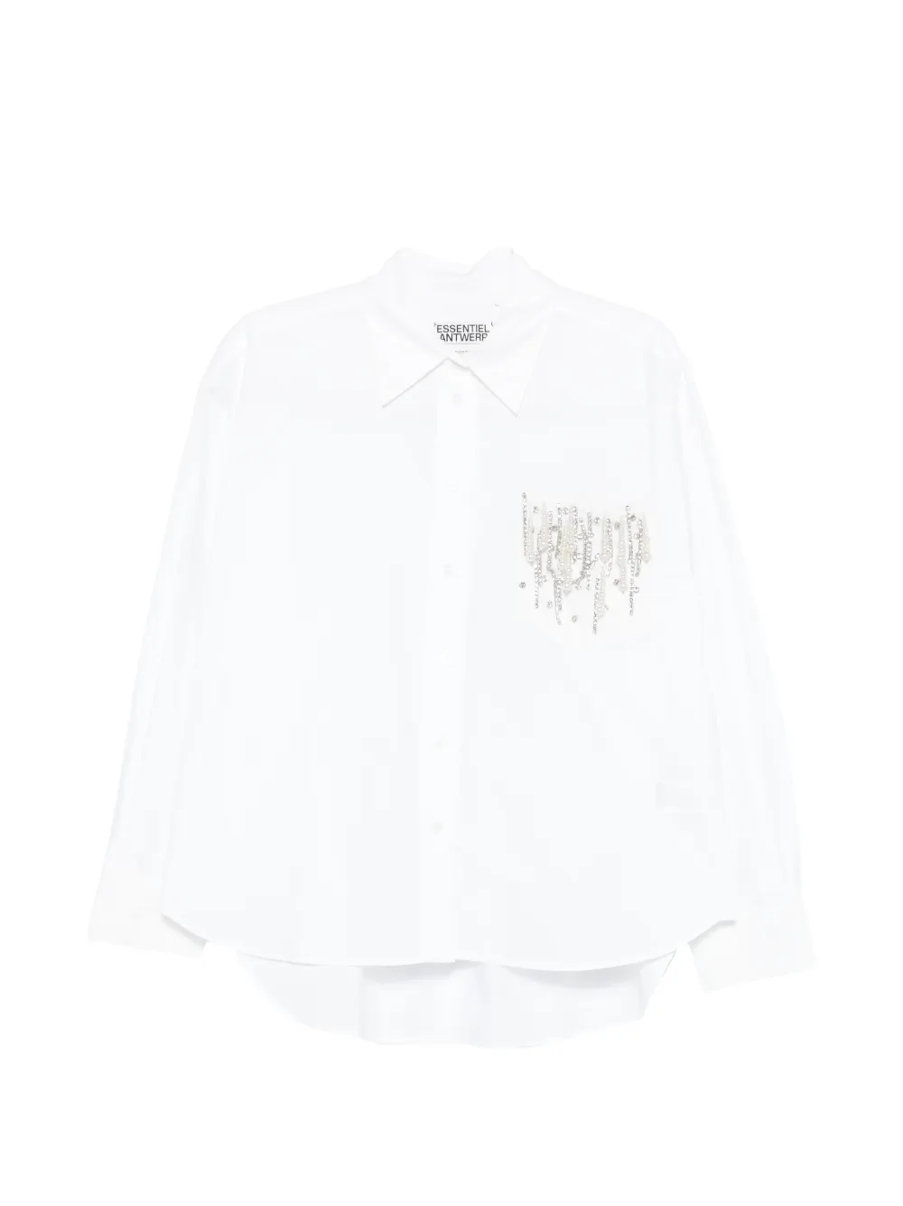 Essentiel Antwerp embellished pocket shirt - Bianco