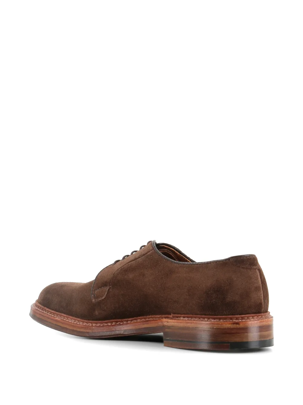 Alden Blucher suède derby schoenen Bruin