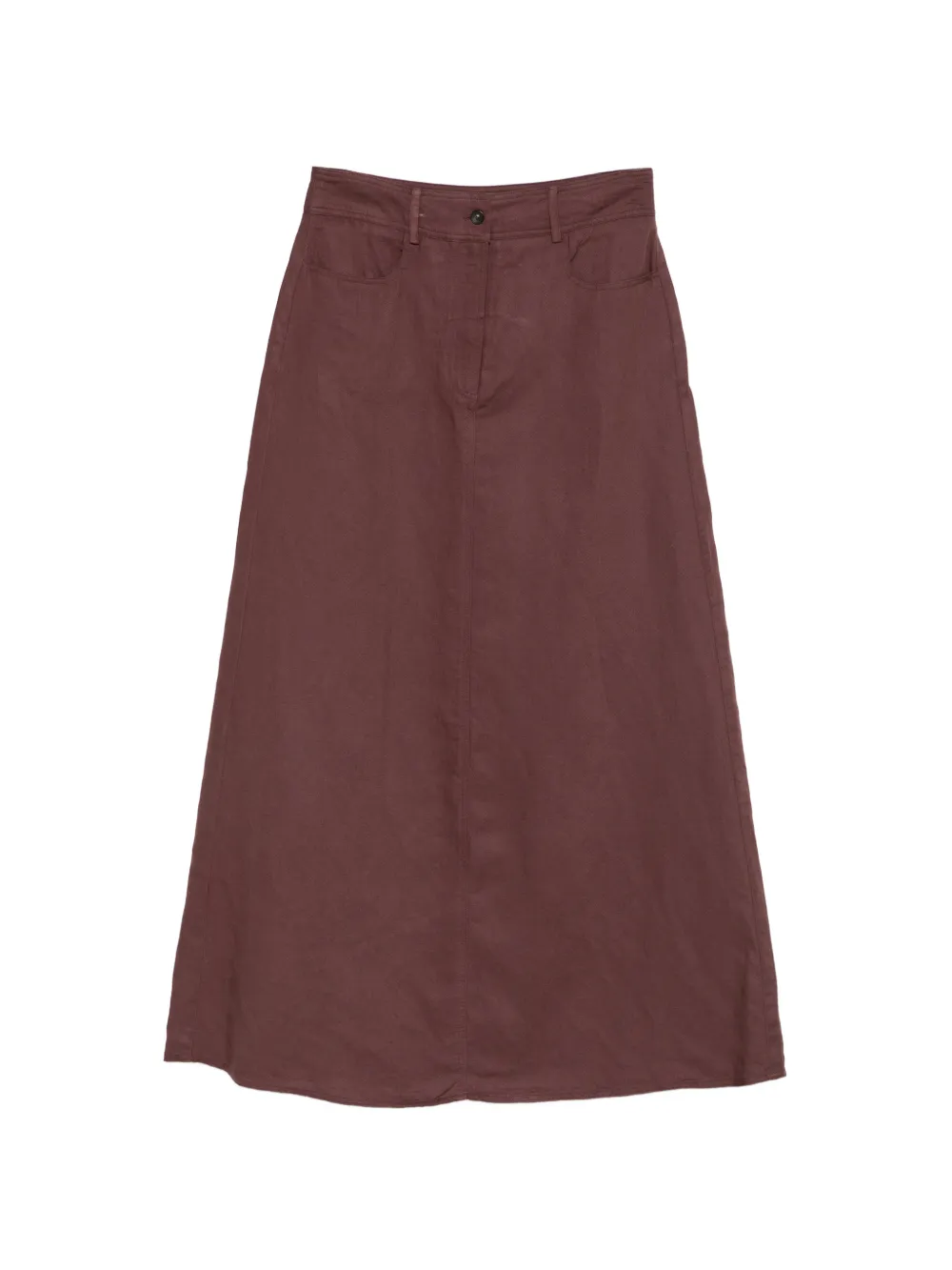 Diega A-line five-pocket skirt - Marrone