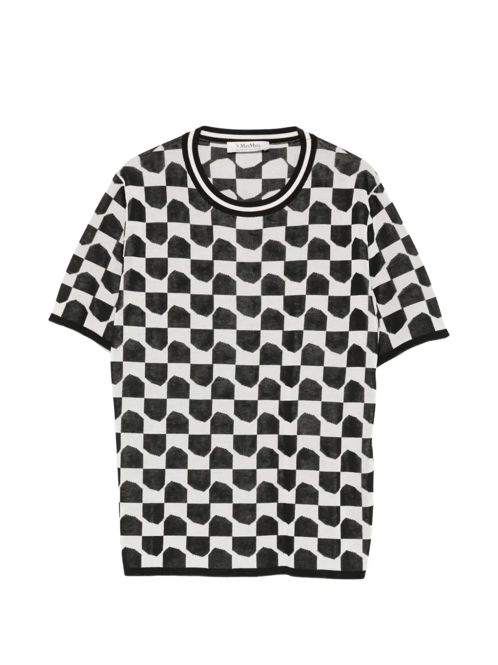 'S Max Mara Eroico patterned T-shirt - Bianco