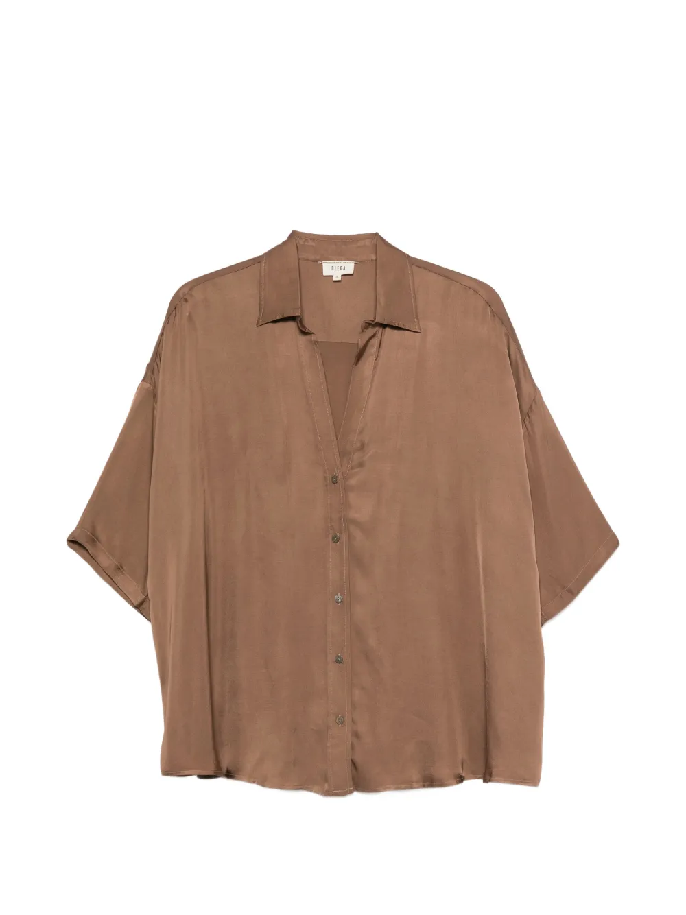 Diega short-sleeve shirt - Marrone