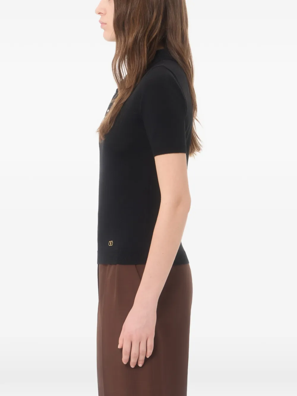 Valentino Garavani Gebreide top Zwart