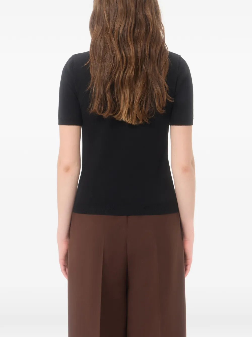 Valentino Garavani Gebreide top Zwart