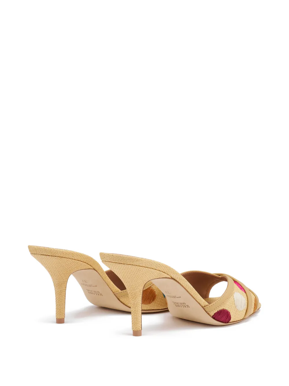 Malone Souliers Perla polka-dot sandals Beige