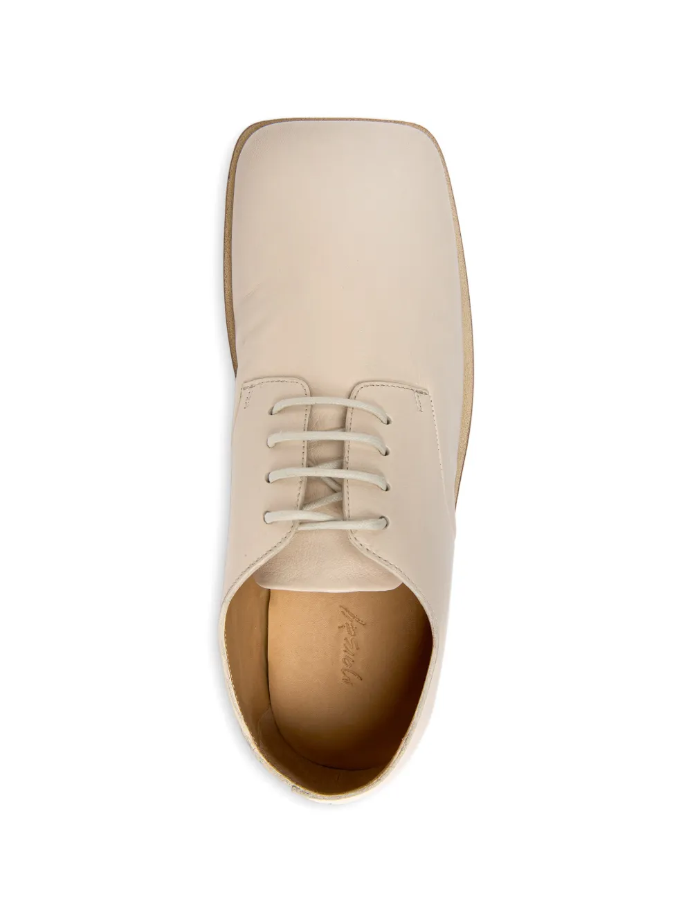 Marsèll Derby schoenen met vierkante neus Beige