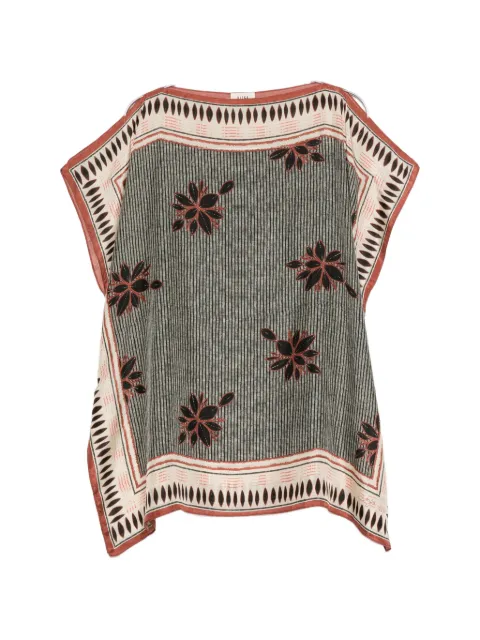 Diega geometric-pattern tunic