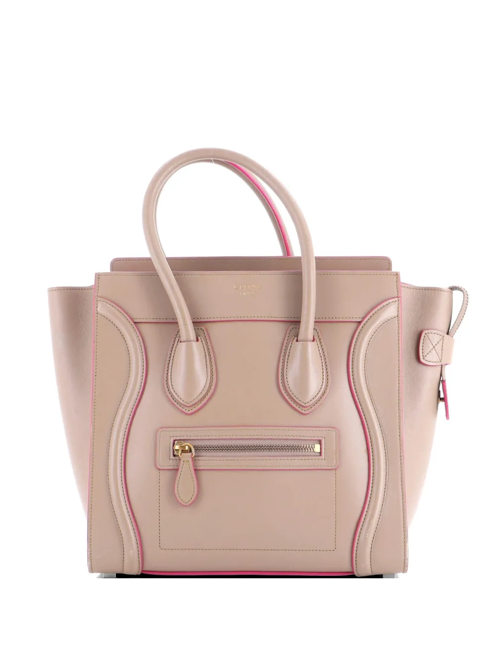 Celine Pre-Owned Luggage Bag Grainy Leather Micro tote bag - Toni neutri