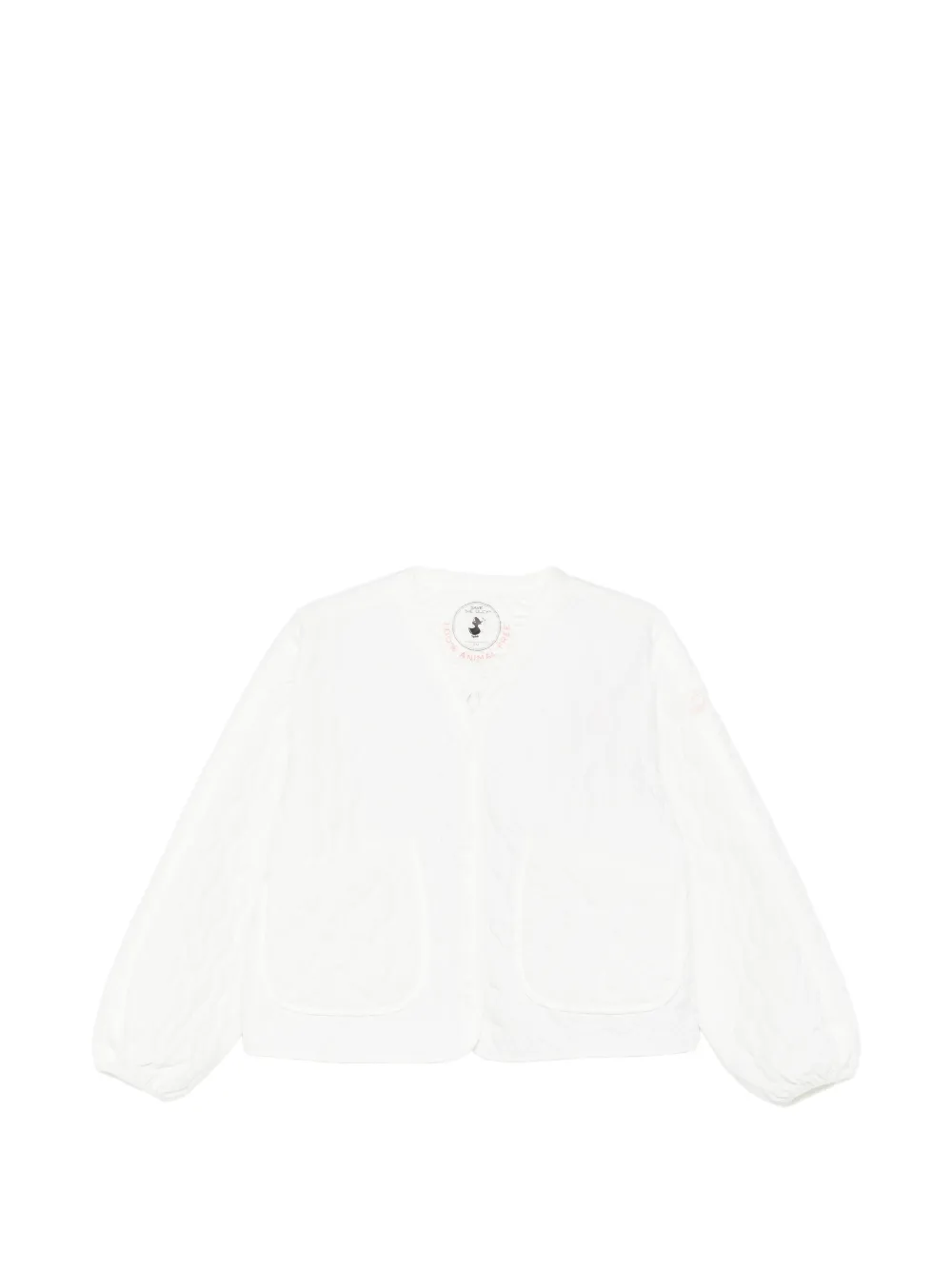 Save The Duck quilted-pattern jacket - White