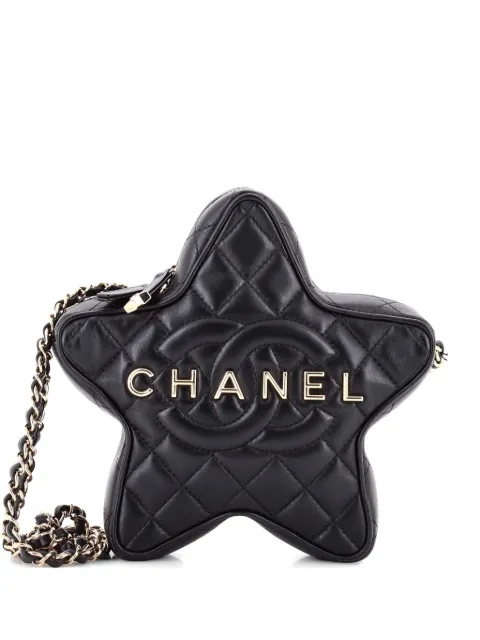CHANEL Pre-Owned CC Walk of Fame Star Bag Quilted Lambskin crossbody bag