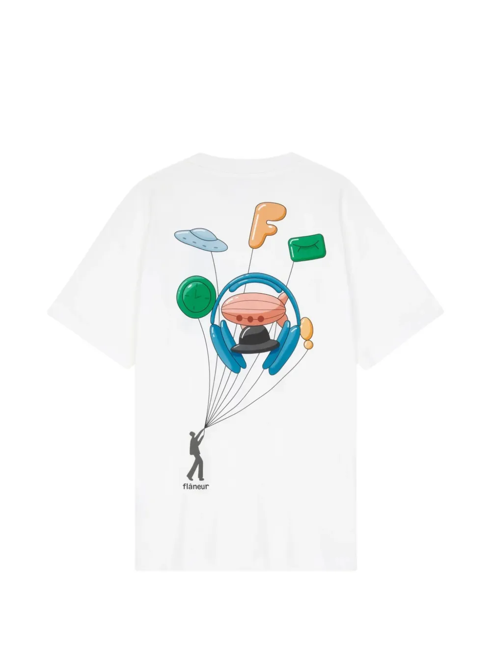 FLÂNEUR Inflatables graphic-print T-shirt Wit