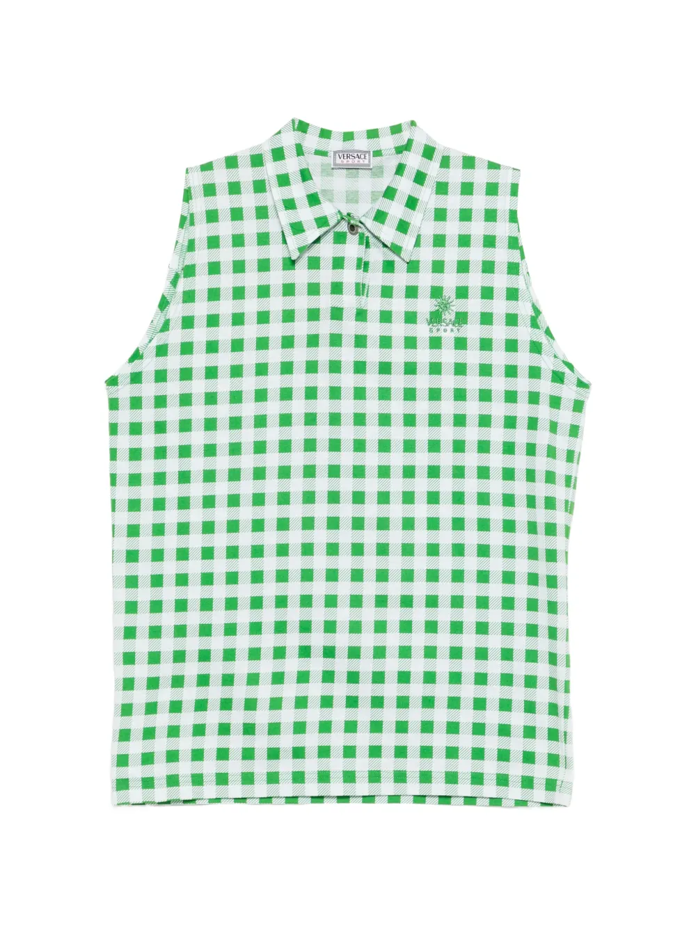 Versace Pre-Owned 2000s チェック ブラウス | グリーン | FARFETCH JP
