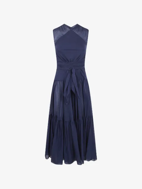 ASPESI halter-neck tiered maxi dress