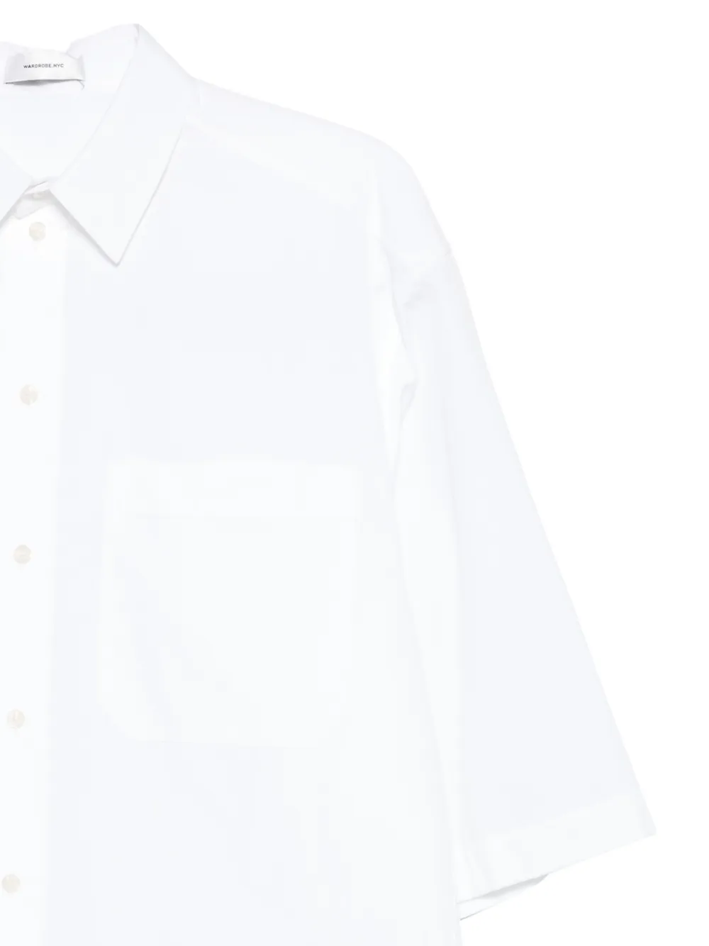 WARDROBE.NYC Katoenen blouse Wit