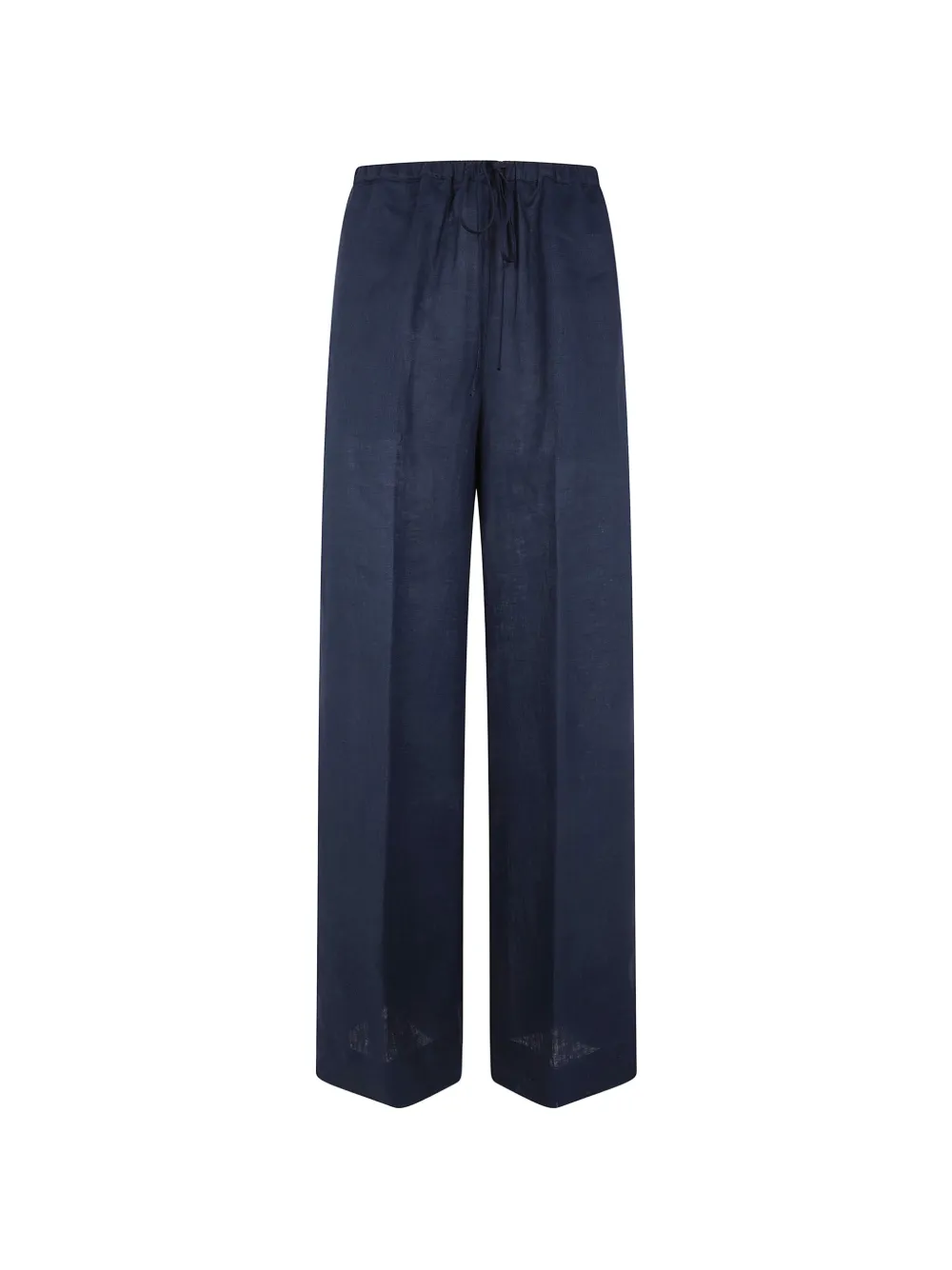 Liviana Conti drawstring linen trousers - Blu