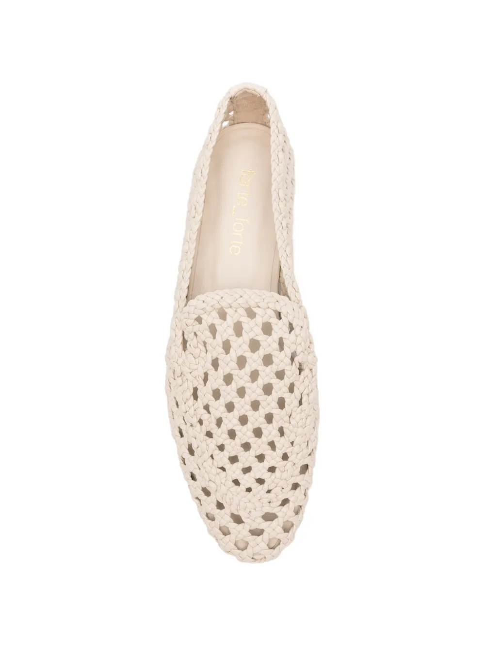 Forte Leren loafers Beige