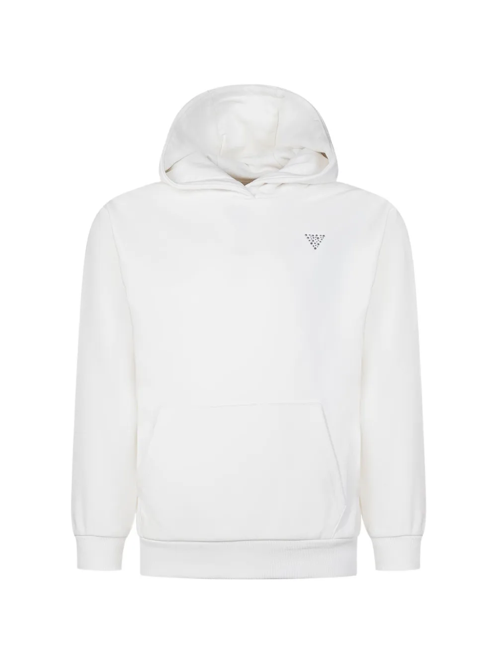 guess kids Felpa con cappuccio e logo - Bianco