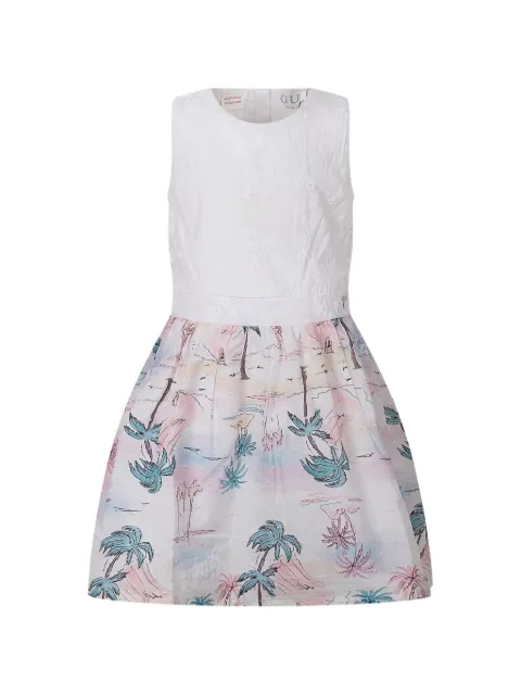 guess kids floral panelled dress