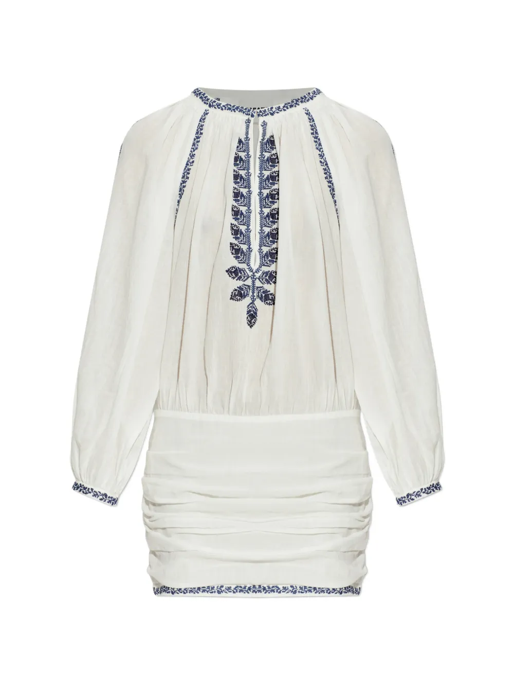 MARANT ÉTOILE Ludy embroidered-detail mini dress - Bianco