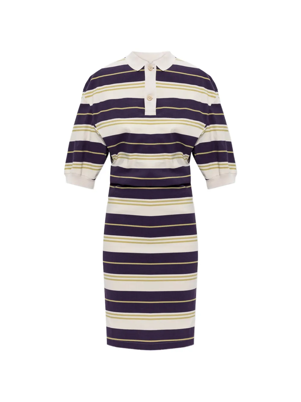 Issey Miyake striped collar blouse - Viola