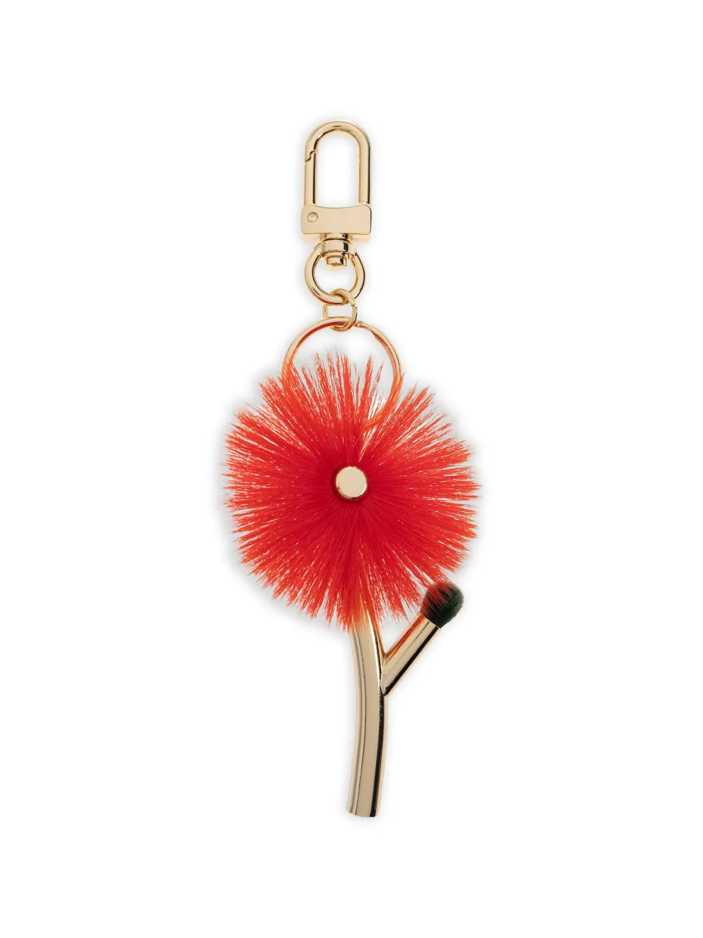 Issey Miyake flower-detail keyring - Gold