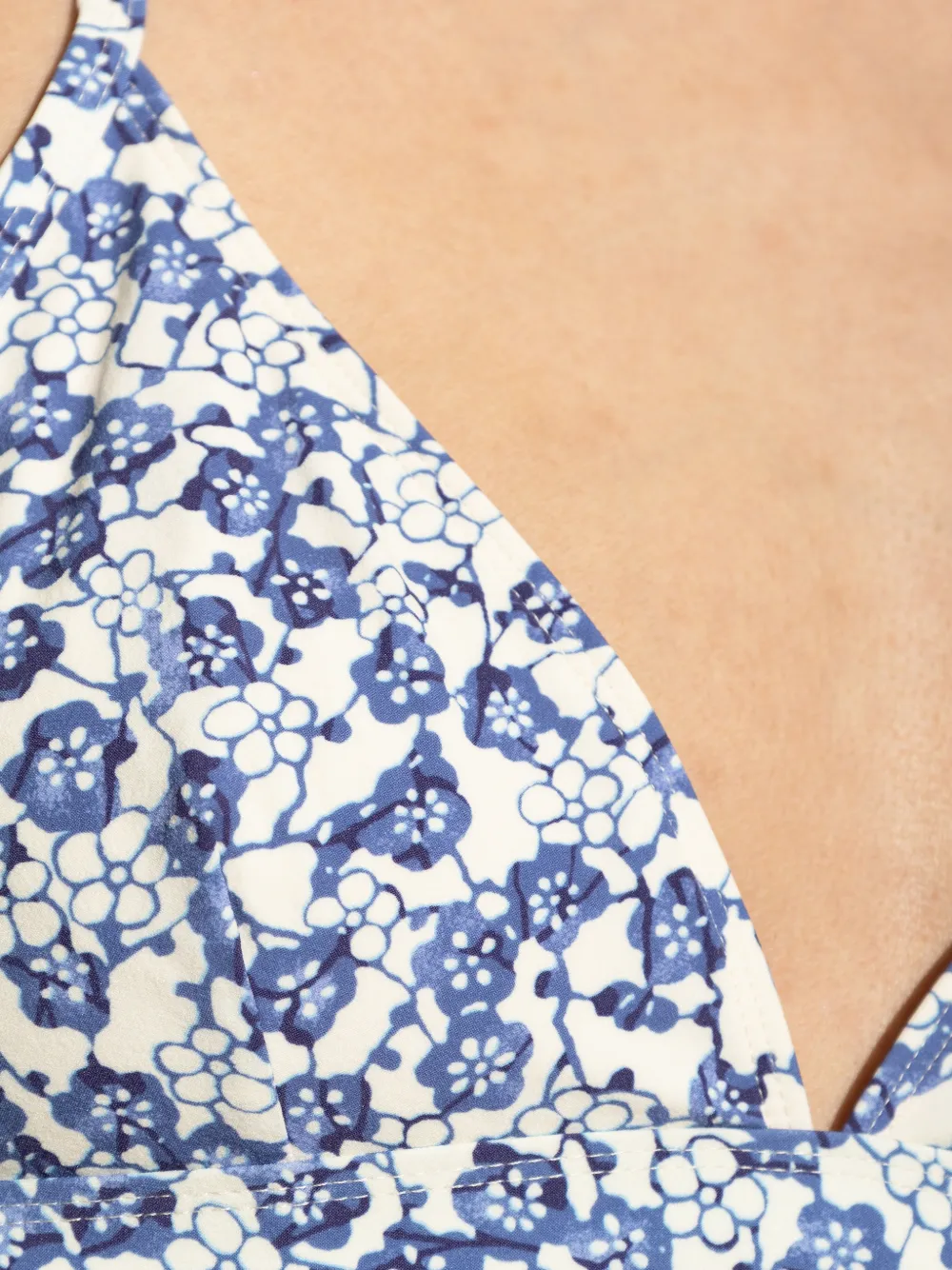 ISABEL MARANT Solange bikinitop met bloemenprint Beige