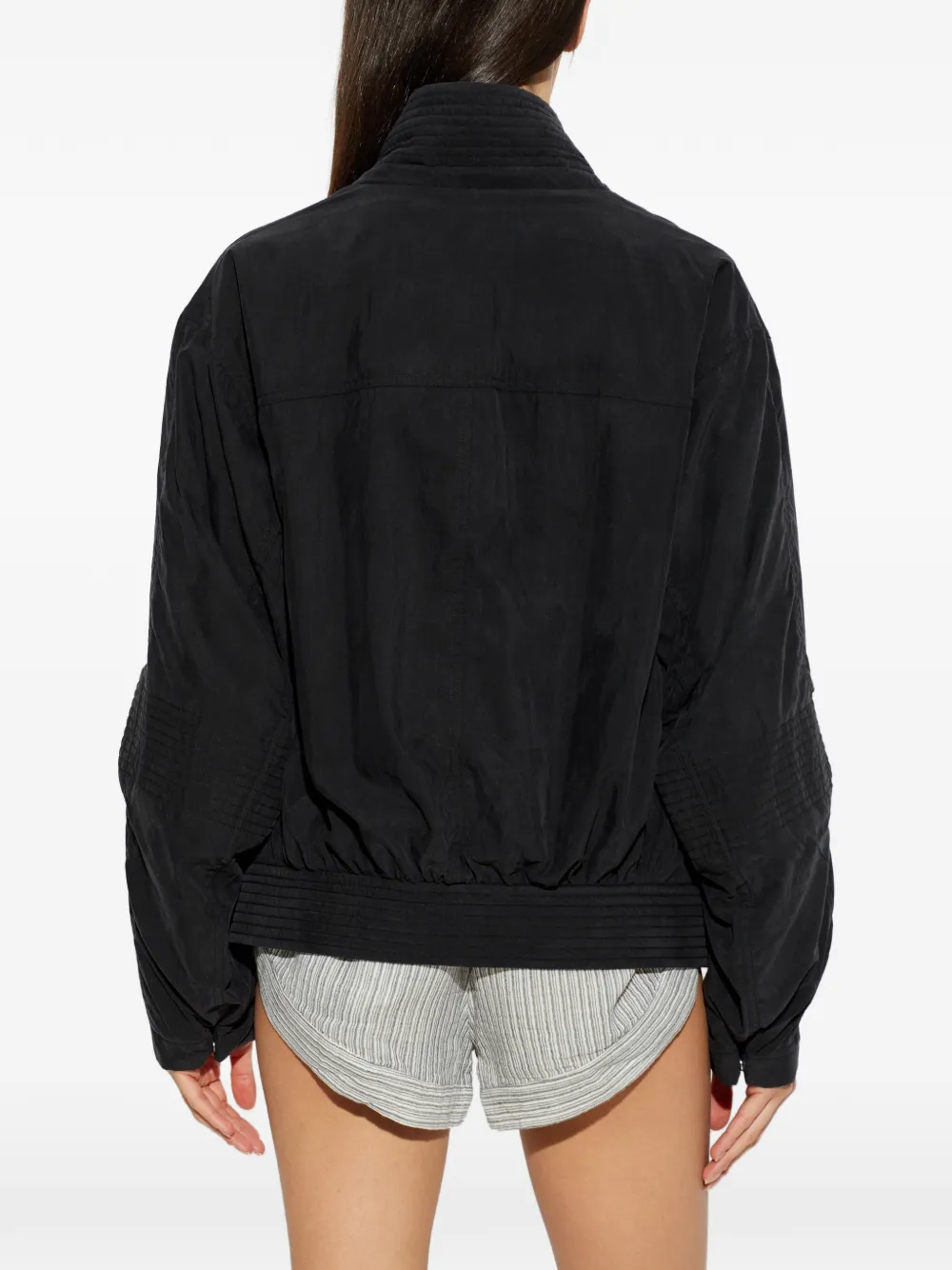 ISABEL MARANT Theresa kort jack van lichtgewicht canvas Zwart