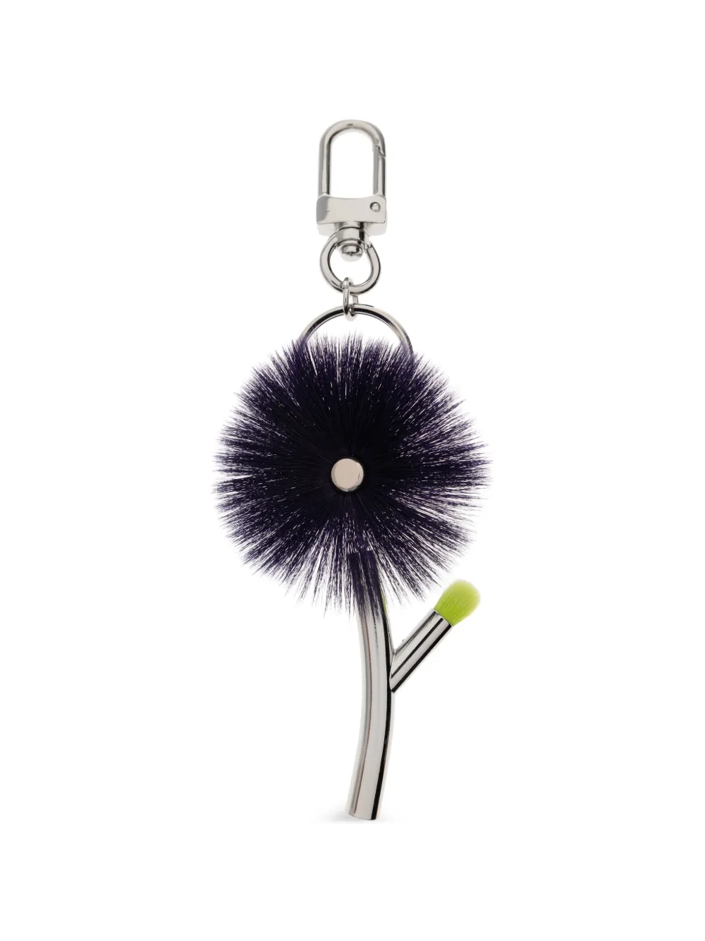 Issey Miyake flower-charm keyring - Argento