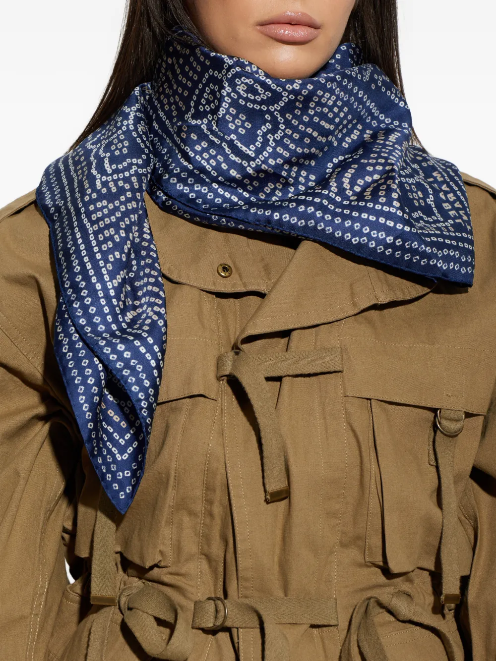ISABEL MARANT Sjaal met print Blauw