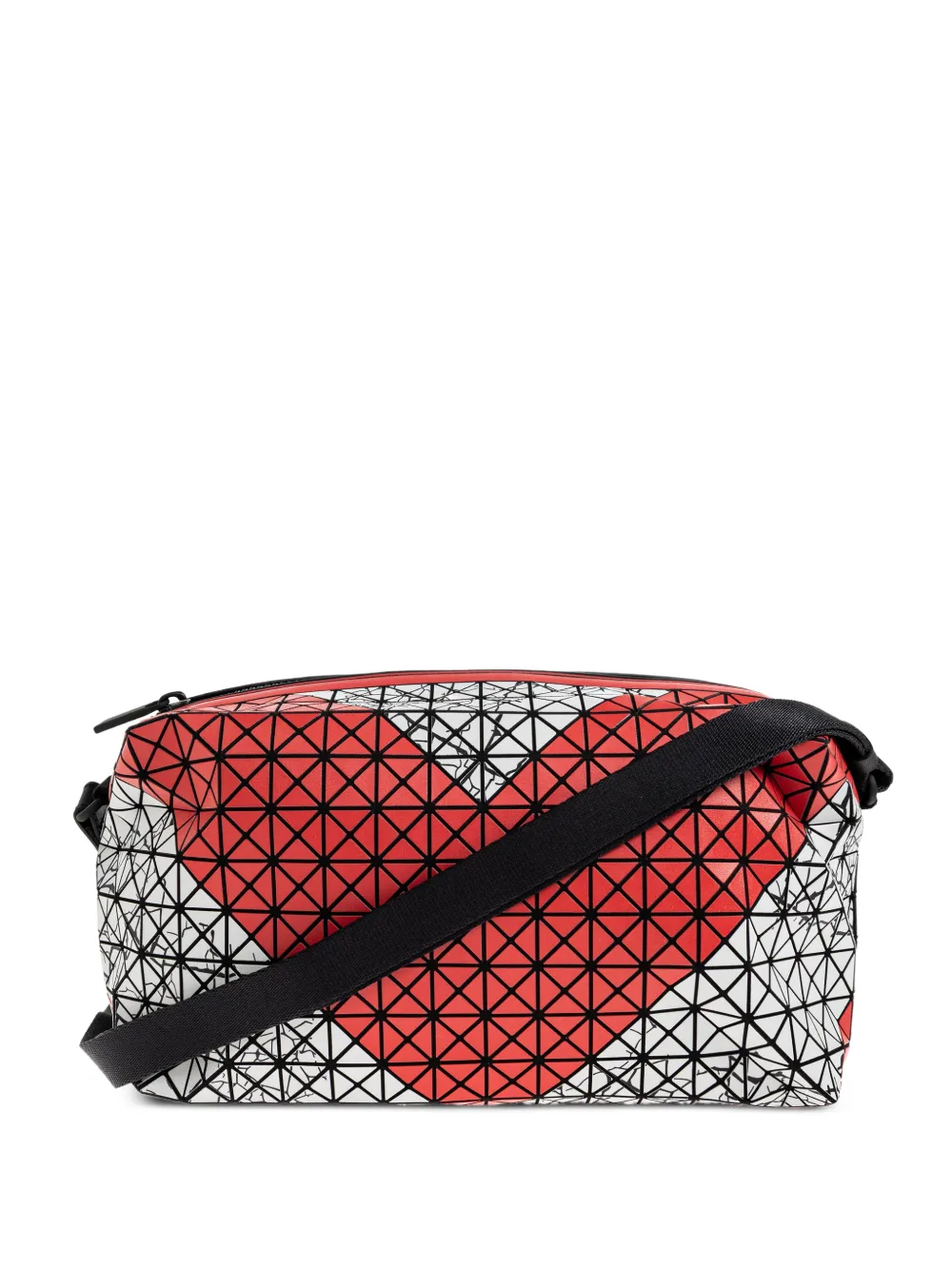 Bao Bao Issey Miyake geometric heart-print shoulder bag - Rosso