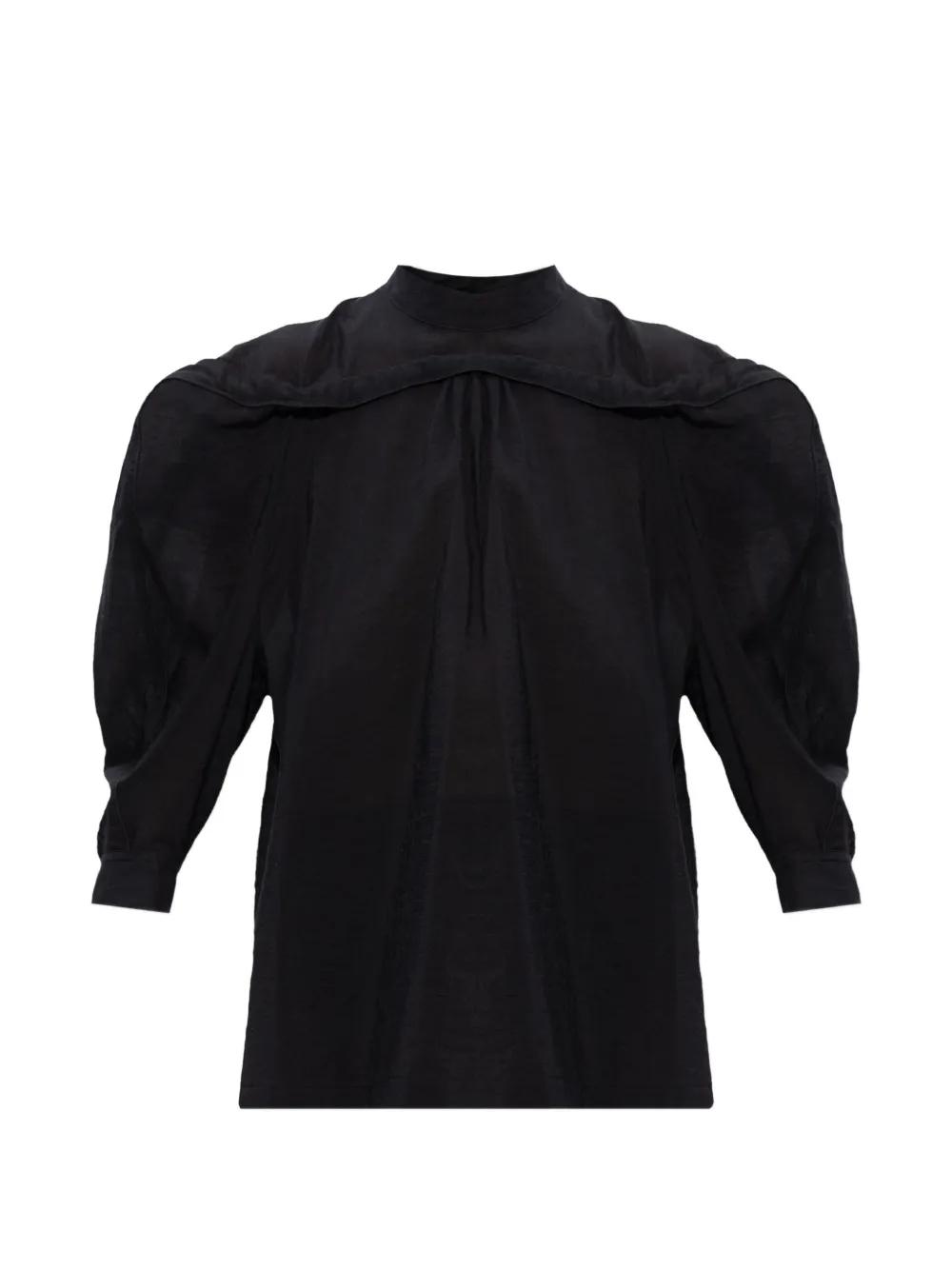 Issey Miyake puffed-sleeve blouse - Nero