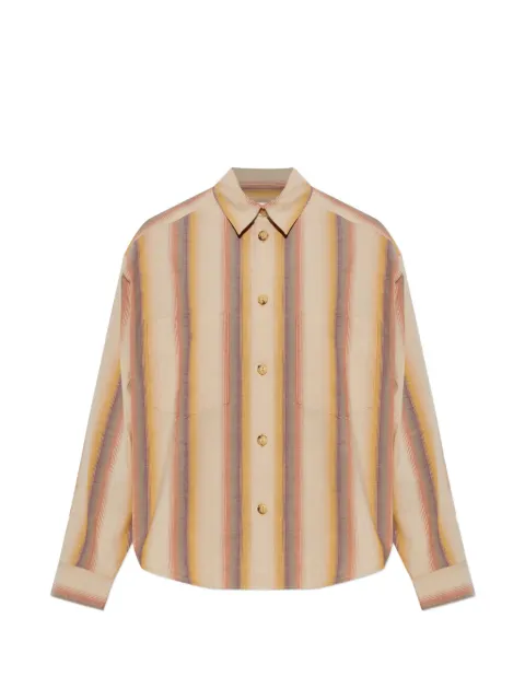 ISABEL MARANT striped pocketed shirt