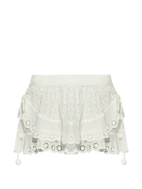 ISABEL MARANT Neis broderie-anglaise scalloped shorts