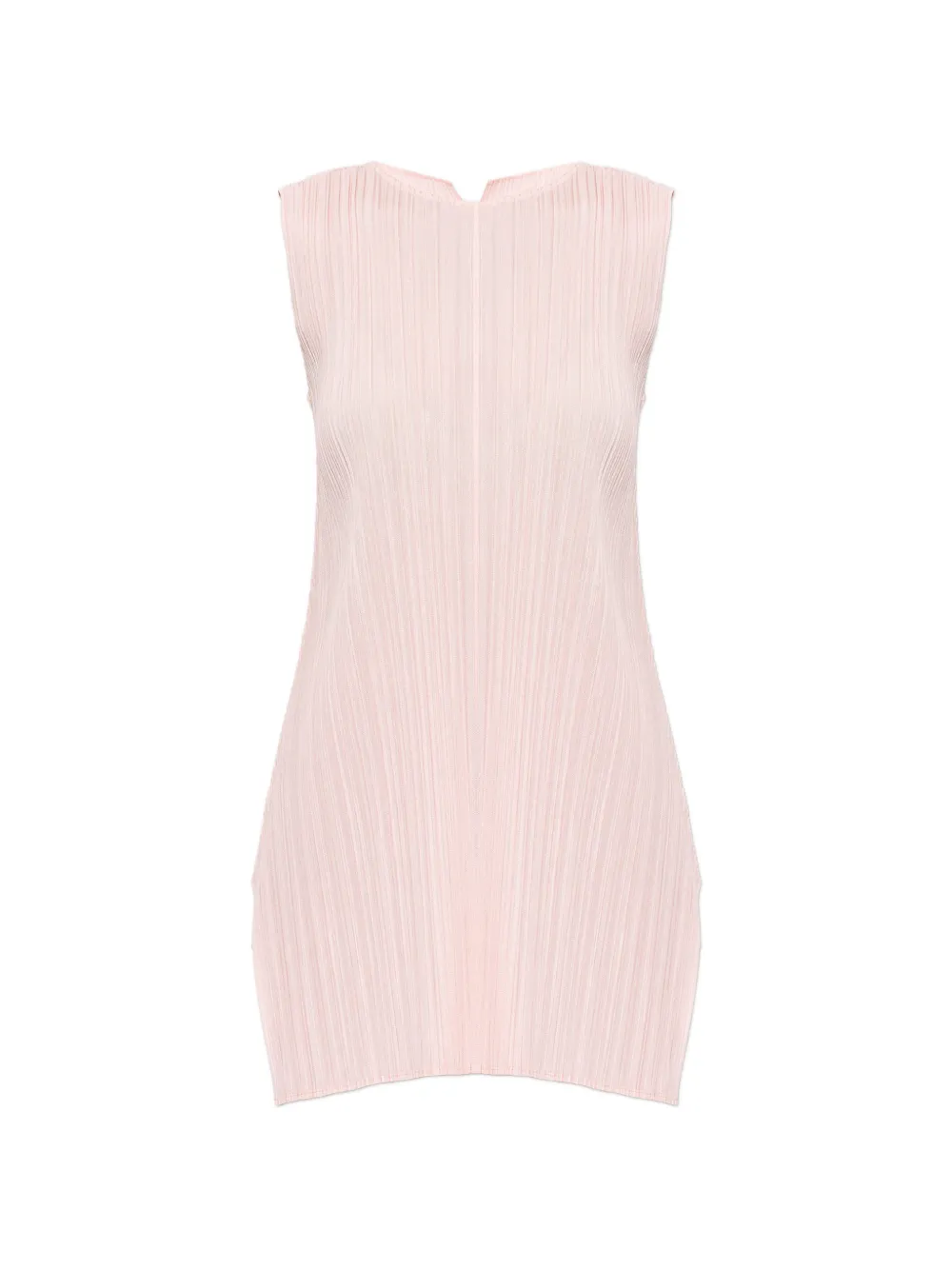 Pleats Please Issey Miyake pleated sleeveless blouse - Rosa