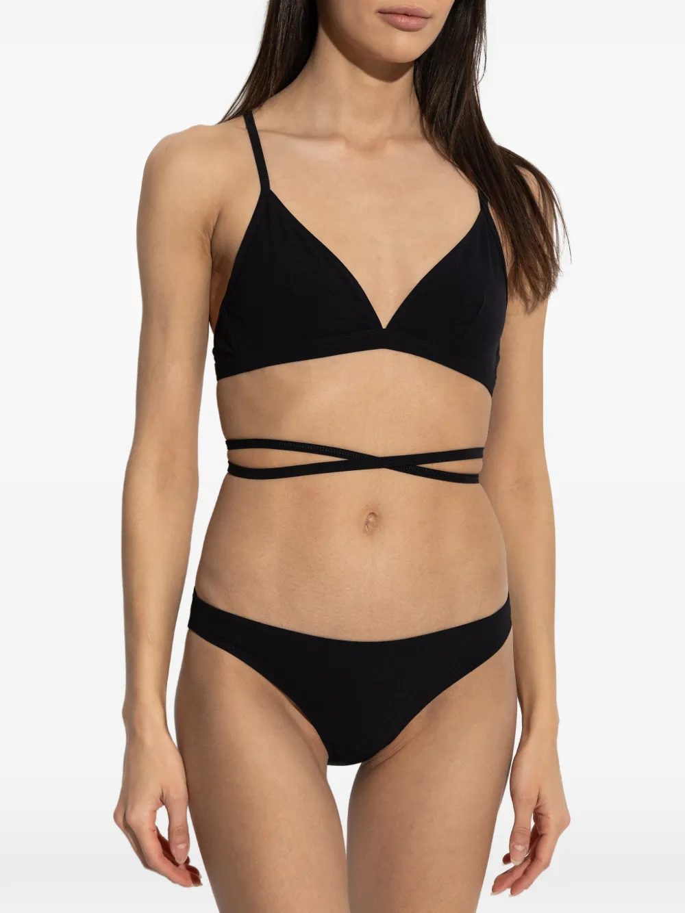 ISABEL MARANT Bikinislip met gestrikte zijkanten Zwart