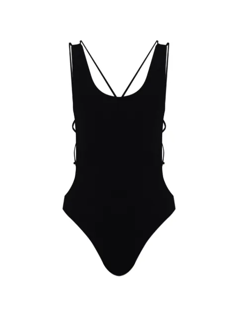 ISABEL MARANT Tenisia lace-up swimsuit