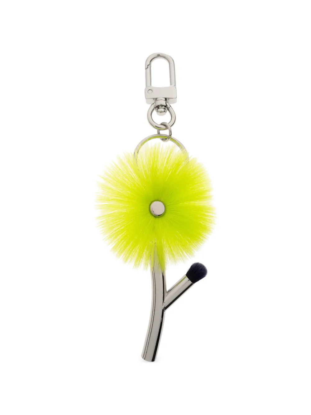 Issey Miyake flower-charm keyring - Argento