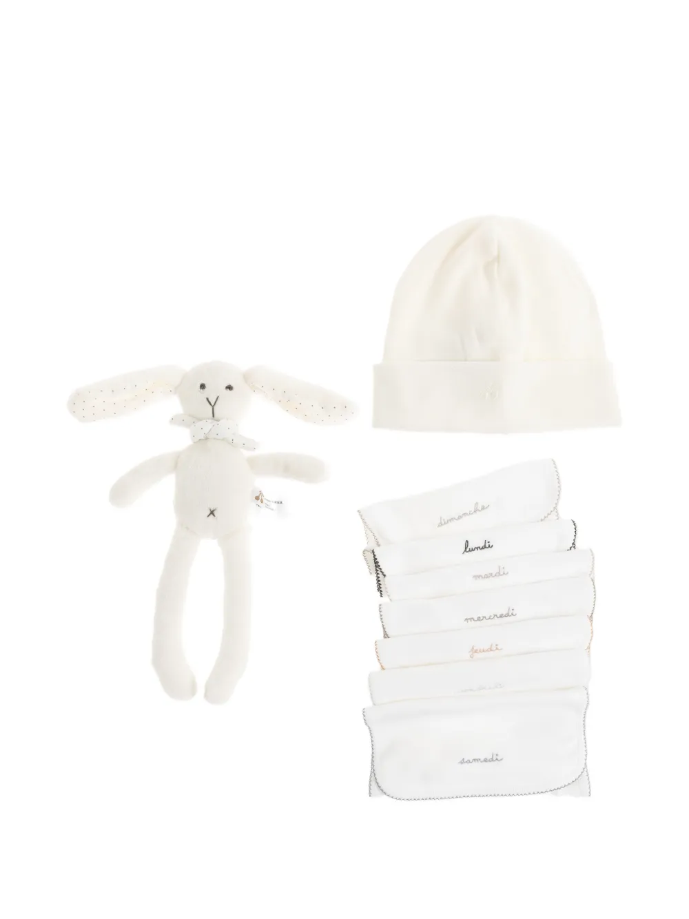 Bonpoint cotton baby set (3 pieces) - Toni neutri