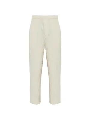 Homme Plissé Issey Miyake Basic Tapered Plissé Trousers | Grey