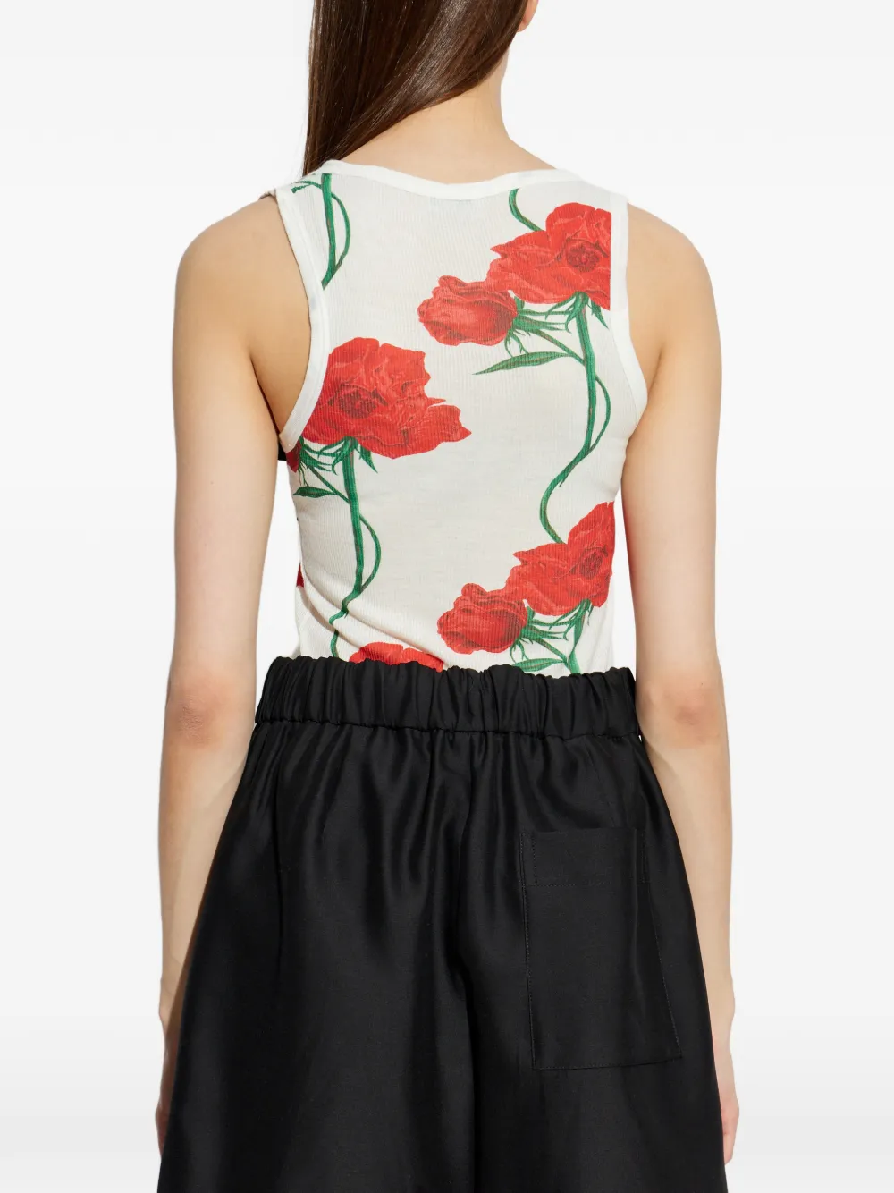 Kenzo Archive Roe tanktop met bloemenprint Wit