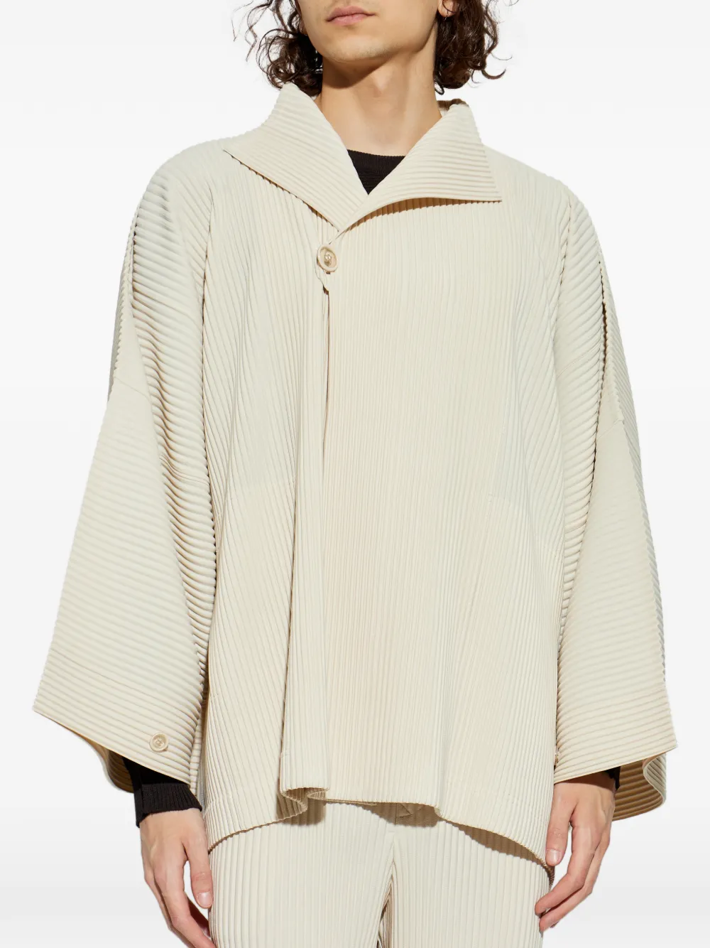 HOMME PLISSÉ ISSEY MIYAKE Beige Wear Or Wrap Jacket | Smart Closet