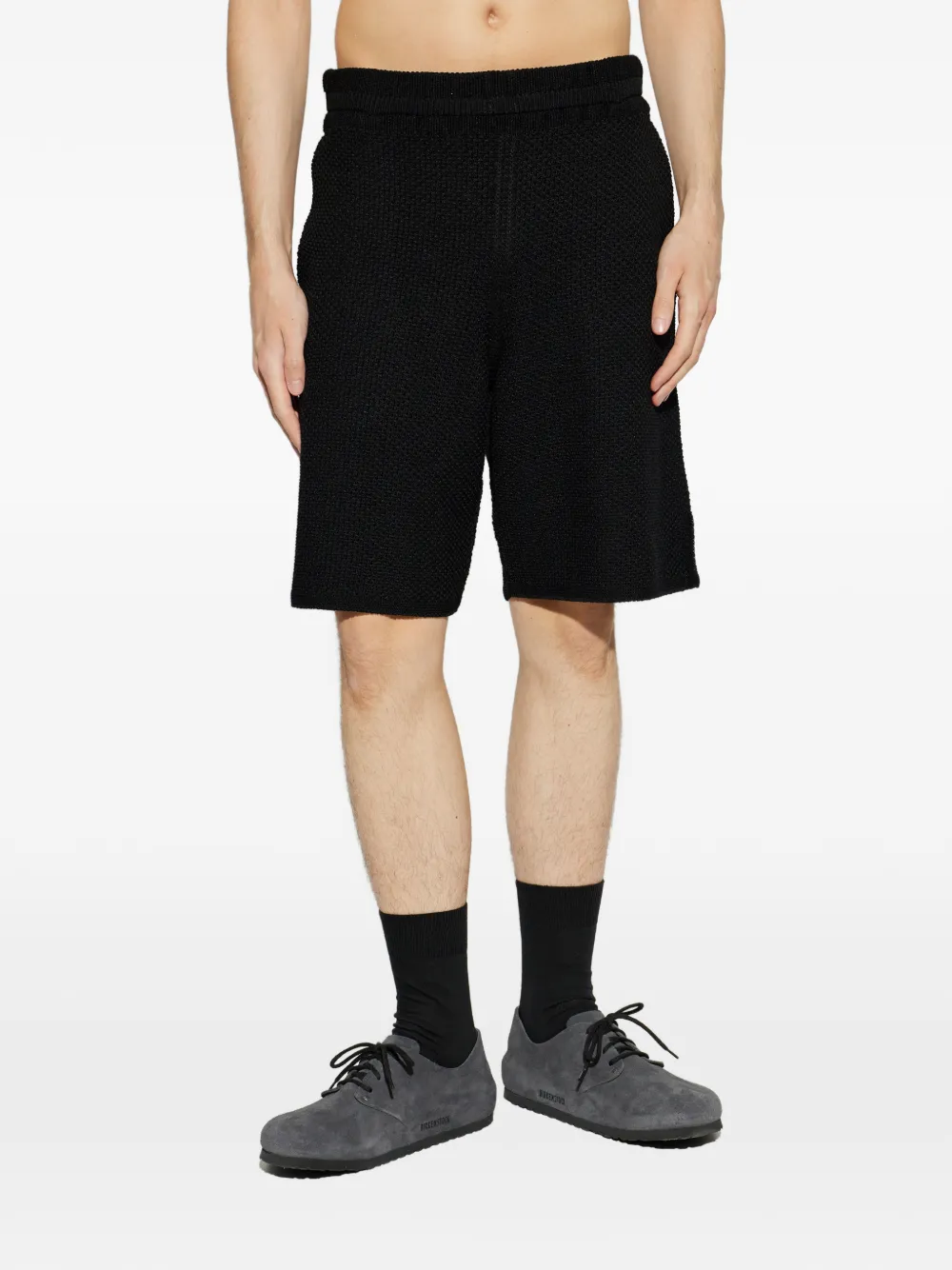 Homme Plissé Issey Miyake Shorts met textuur Zwart